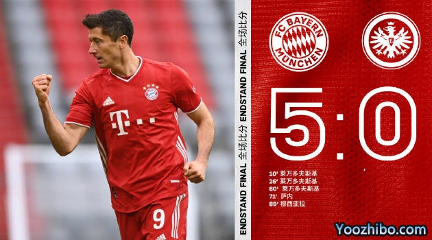 <a href=/zuqiuxm/bayern/ target=_blank class=infotextkey>拜仁</a>慕尼黑5-0法兰克福